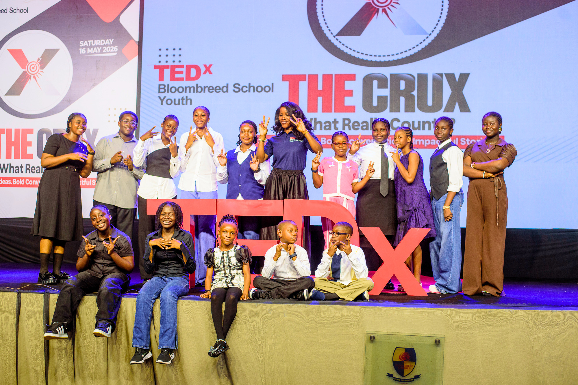 Students at TEDx Bloombreed School Youth
